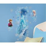 Room Mates Popular Characters Frozen Ice Palace w/ Else & AnnaWall Decal Vinyl in Blue | 38.8 H x 16.5 W in | Wayfair RMK2739GM