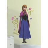 Room Mates Popular Characters Frozen's Anna w/ Cape Giant Wall Decal Vinyl in Black | 41 H x 14.5 W in | Wayfair RMK2737GM