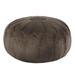 Madison Park Kelsey Round Pouf Ottoman Polyester in Brown | 18 H x 29.5 W x 29.5 D in | Wayfair FPF18-0169