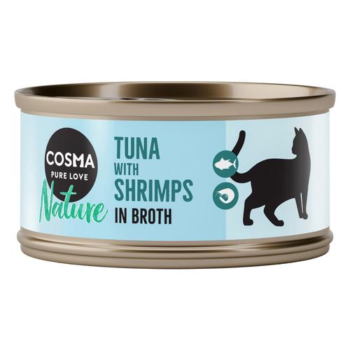 Sparpaket Cosma Nature 24 x 70 g - Thunfisch & Shrimps