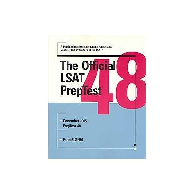 The Official LSAT PrepTest 48 (Paperback - Law School Admission Council)