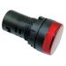 DAYTON 22NZ01 Raised Indicator Light,22mm,24V,Red