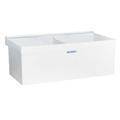 MUSTEE 27W 40 in W x 24 in L x 34 in H, Wall Mount, Thermoplastic, Laundry Tub