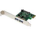 StarTech.com 2 Port PCI Express SuperSpeed USB 3.0 Schnittstellenkarte mit UASP - SATA Strom - 2-fach USB 3 PCIe Karte mit SATA Anschluss