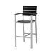 Source Furniture Vienna 30" Patio Bar Stool Metal in Black | 47 H x 22 W x 22 D in | Wayfair SF-2404-173-BLK