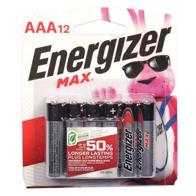 Energizer 04878 - AAA Cell 1.5 volt MAX Battery (12 pack) (E92BP-12 )