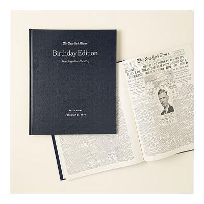 New York Times Custom Birthday Book