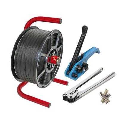 Strapping Kit-Dispenser +1500m Strapping, Tensioner, Sealer +250 Seals