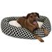 Majestic Pet Products Bamboo Sherpa Bagel Pet Bolster Polyester in Black | 11 H x 35 W x 35 D in | Wayfair 78899554602