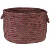 Colonial Mills Joy Fabric Basket Fabric in Green/Red | 10 H x 14 W x 14 D in | Wayfair JB03A014X010