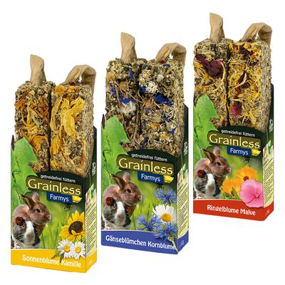 6x2Sticks Farmy's Grainless Mixed Pack JR Farm Nager- & Kleintierfutter