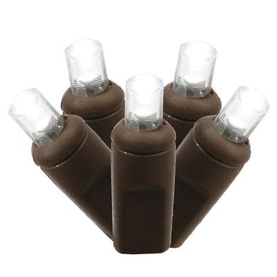Vickerman 208458 - 150 Light Brown Wire Pure White 2' x 8' Wide Angle LED Net Light Christmas Light String Set (X4B2819)