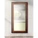 Timber Estate Walnut 30 1/2" x 65 1/2" Wood Floor Mirror