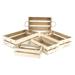 Cheungs Slatted 5 Piece Solid Wood Crate Set Solid Wood in Brown | 5.5 H x 17.75 W x 13.75 D in | Wayfair FP-3885-5BR