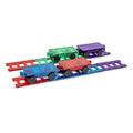 Playmags 20 Stück Train Set: Jetzt mit stärkeren Magneten, Robust, Super-Durable mit Vivid Clear-Color-Fliesen