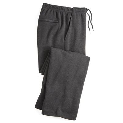 Haband Mens Open-Hem Fleece Pants, Charcoal, Size 2XL XS (25-26)