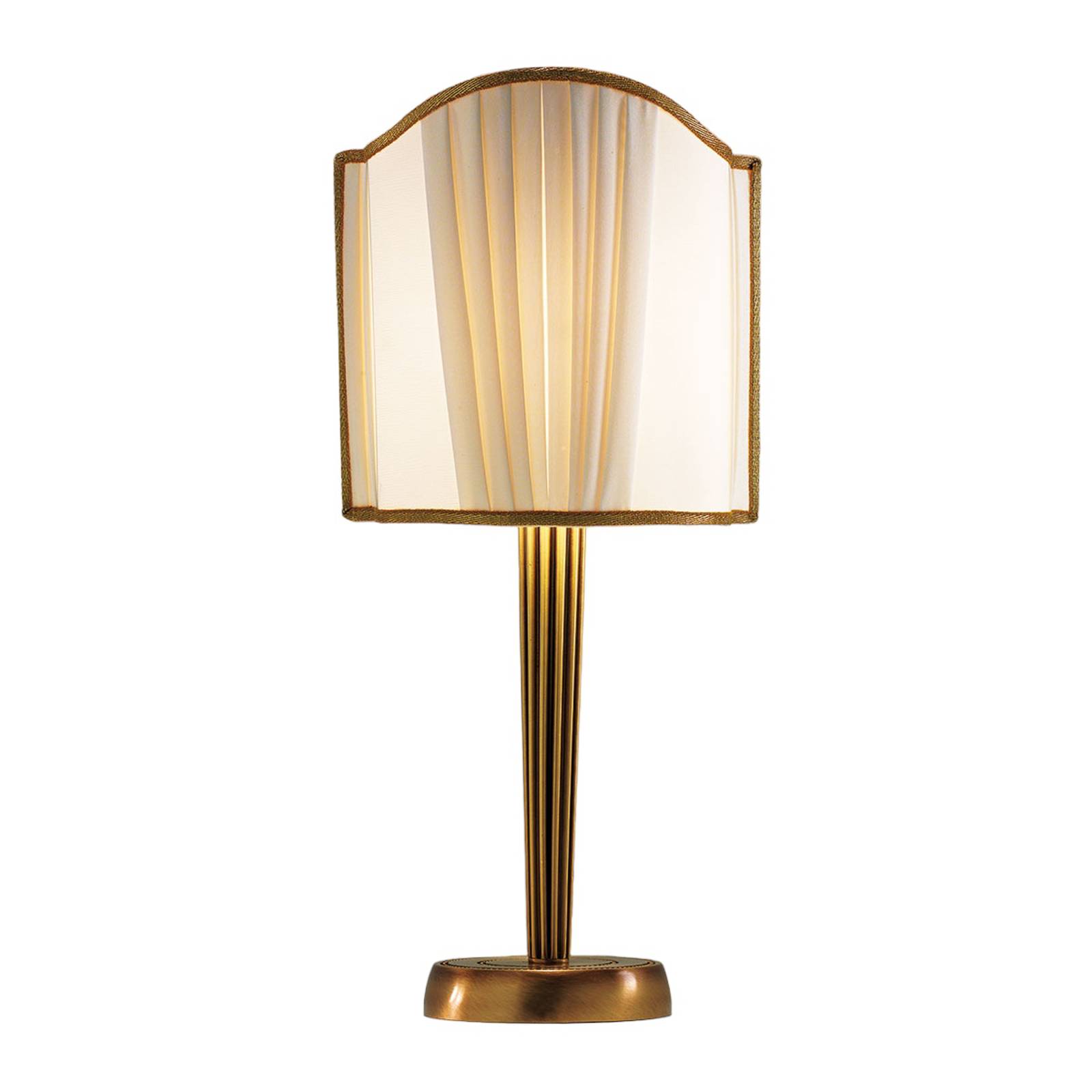 Cremasco Nachttischlampe BELLE EPOQUE, für Wohn- / Esszimmer, Textil / Stoff / Seide, Tischlampe