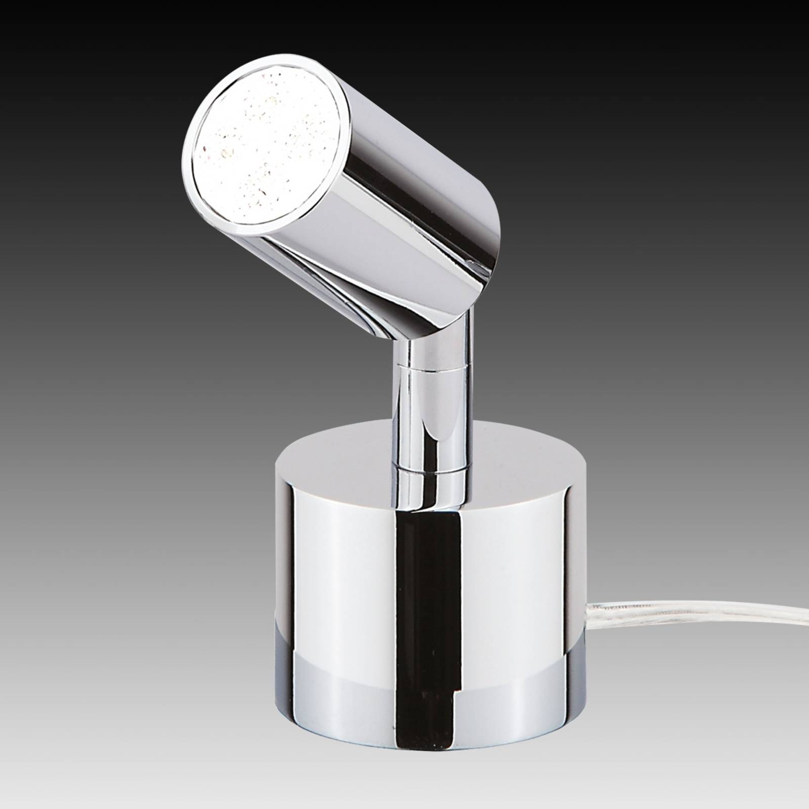 Busch LED Tischlampe KAREN, chrom / silber, für Wohn- / Esszimmer, Metall, Modern, LED Tischlampe