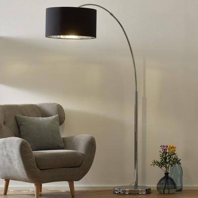 Searchlight Bogenlampe Mara, chrom / silber, für Wohn- / Esszimmer, Metall, Modern, Stehlampe Image