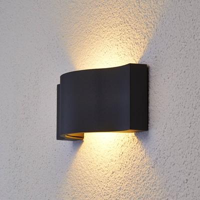 Lucande LED-Außenwandleuchte Jace, graphit