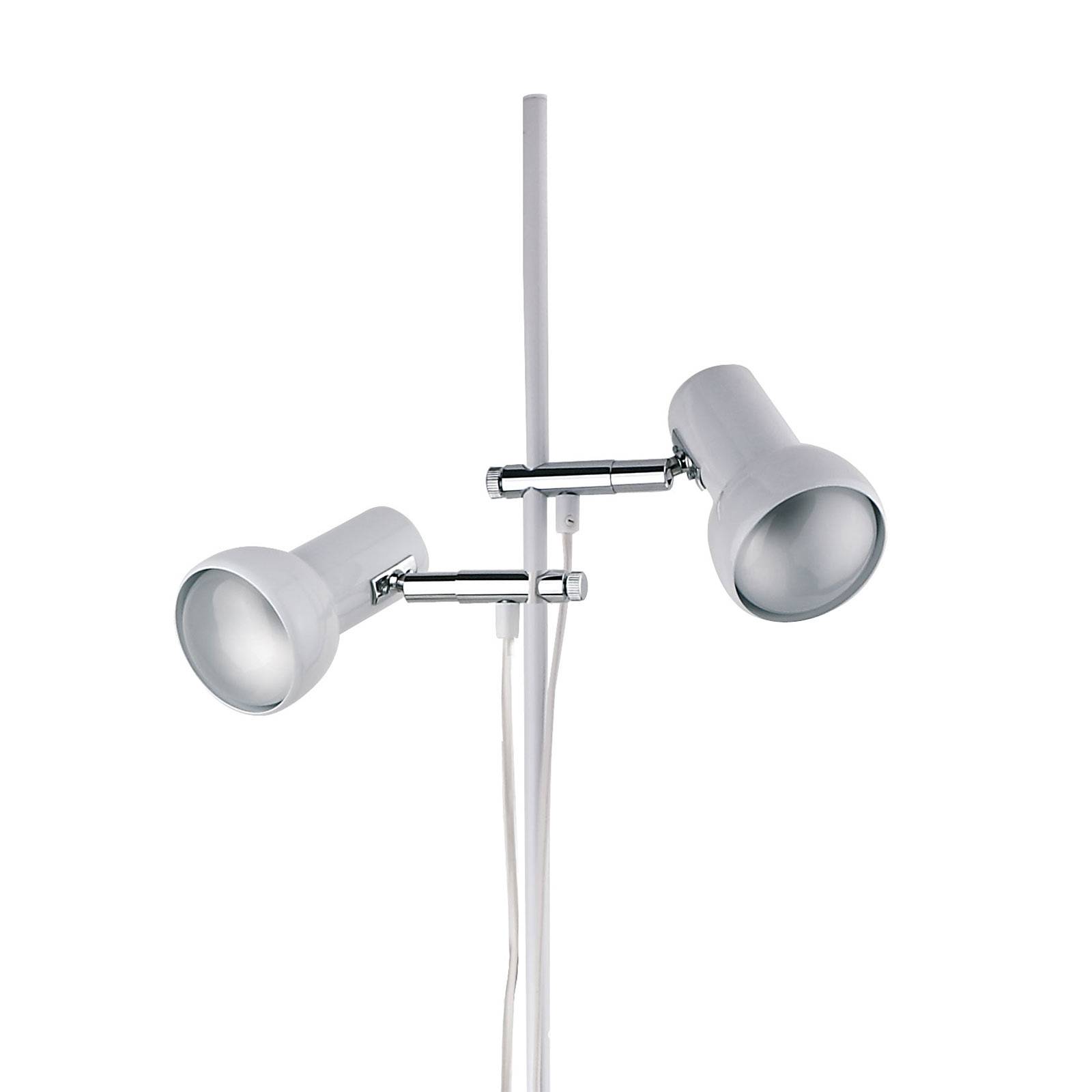 Busch Stehlampe EIFEL, weiß / opal, für Wohn- / Esszimmer, Metall, Modern, Stehlampe