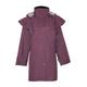 Country Estate Ladies Windsor Waterproof Fabric Lightweight Lined Riding Cape Coat Jacket Trench Coats Macs Lined Detachable Hood Taped Seams Walking Outdoors Countrywear Plum Size 18