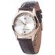Detomaso Yves Camani Twinkle Women's Quartz Watch with Silver Dial Analogue Display and Brown Leather Bracelet 302-Grg