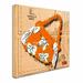 Trademark Fine Art "Bow Purse White on Orange" by Roderick Stevens Graphic Art on Wrapped Canvas in Black | 35 H x 35 W x 2 D in | Wayfair