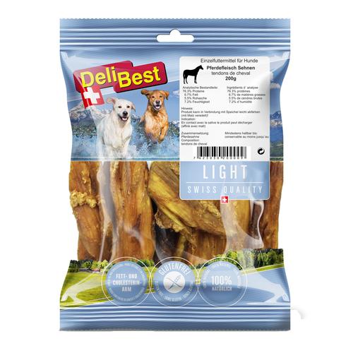 2x200g Light Pferdesehnen DeliBest Hundesnack