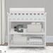 Delta Children Eclipse Changing Table w/ Pad Wood in White | 36.75 H x 35.25 W x 21.5 D in | Wayfair 7586-100