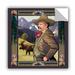 ArtWall Teddy Roosevelt by Rick Kersten Removable Wall Decal Canvas/Fabric in Brown/Green/Indigo | 14 H x 14 W in | Wayfair 0ker012a1414p