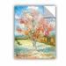 ArtWall Pink Peach Tree by Vincent Van Gogh Removable Wall Decal Canvas/Fabric in Blue/Brown | 18 H x 14 W in | Wayfair 0van036a1418p