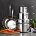 Tramontina Tri-Ply Clad Gourmet 10 Pc Cookware Set Stainless Steel in Gray | Wayfair 80116/248DS