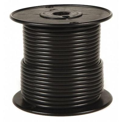 GROTE 87-6002 Primary Wire, GPT, 12 AWG, 1C C, Black, PVC, Stranded, 60V, 100