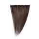 Love Hair Extensions Einteilige 100% Echthaar-Clip-In-Extensions - maximales Volumen Farbe 2 - Dunkelbraun - 46cm, 1er Pack (1 x 35 g)