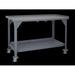 Durham Manufacturing 2 Shelf Mobile 60"W Steel Top Workbench Steel in Gray | 39.5 H x 72 W x 30 D in | Wayfair DWBM-3072-BE-95