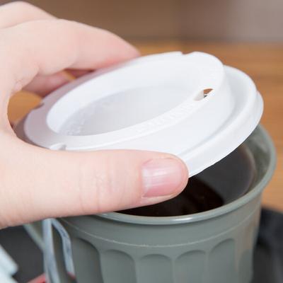 Dinex DX30008775 Turnbury White Disposable EZ Sip Lid for Dinex DX3000 Turnbury 8 oz. Insulated Pedestal Based Mug and DX3200 Turnbury 5 oz. Insulated Pedestal Based Bowl - 1,000/Case