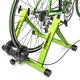 Relaxdays Unisex – Erwachsene Rollentrainer Inklusive Schaltung 6 Gänge für 26-28 Zoll bis 120 kg Belastbar Indoor Fahrradfahren Stahl, Grün, Standard