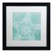 Trademark Fine Art 'Aqua Treasure I' by Daphne Brissonnet Framed Graphic Art Canvas | 16 H x 16 W x 0.5 D in | Wayfair WAP0097-B1616MF