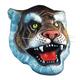 Carnival Toys 1091 - Maske Tiger, Latex, gelb/Schwarz, Taglia unica