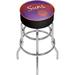 Trademark Global NBA Swivel 31" Bar Stool Upholstered/Metal in Gray | 31 H x 20 W x 20 D in | Wayfair NBA1000HC-PS