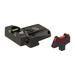 L.P.A. Sights Colt Fiber Optic Adjustable Sight Sets - Colt 80s Fiber Optic Adj Sight Set