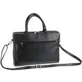 VISCONTI Womens Soft Leather 13 Inch Laptop Case 18427 (Black)