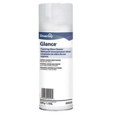 DIVERSEY 904553 Foam Glass Cleaner, 19 oz., Clear, Unscented, Aerosol Can, 12 PK