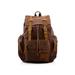 Men's Outdoor Sport Vintage Canvas Military BackBag Shoulder Travel Hiking Camping School Bag Backpack