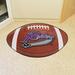 FANMATS NCAA University of Mount Union Football Mat Synthetics in Brown/Red | 20.5 W x 32.5 D in | Wayfair 7627