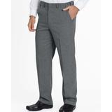 Blair Men's John Blair Signature Adjust-A-Band Relaxed-Fit Gabardine Dress Pants - Grey - 50 - Medium