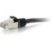 C2G 30ft Cat6 Snagless Shielded (STP) Ethernet Network Patch Cable - Black - patch cable - 30 ft - black
