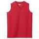 525A Ladies Wicking Mesh Sleeveless Jersey, Red - 2X