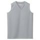 525A Ladies Wicking Mesh Sleeveless Jersey, Silver - Small